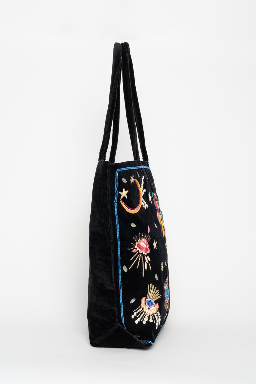 Shopper Stelar Velvet Negro