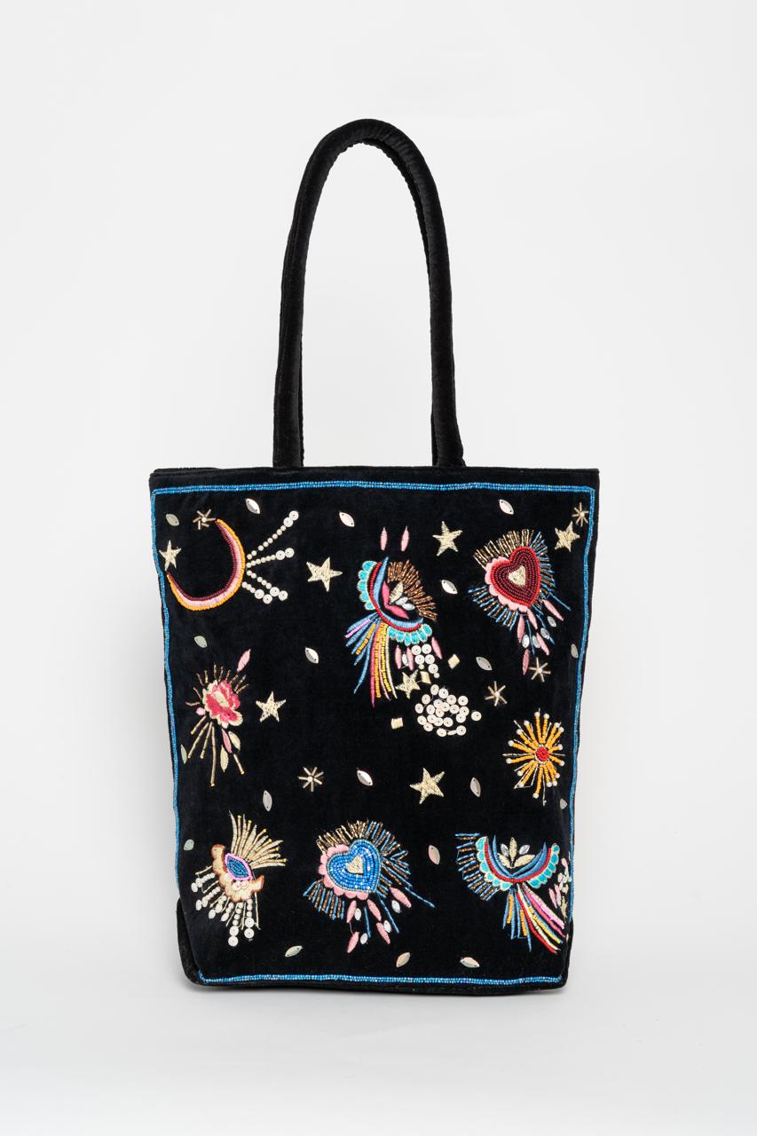 Shopper Stelar Velvet Negro