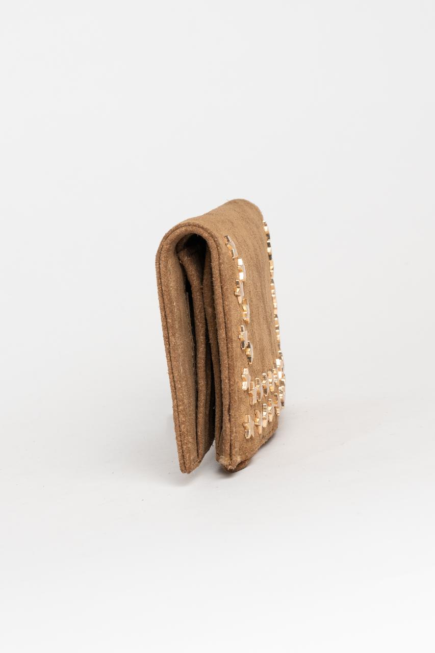 Cartera De Estrellas Beige