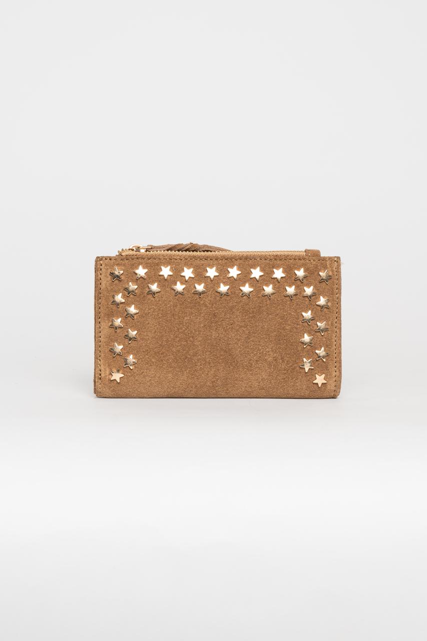 Cartera De Estrellas Beige