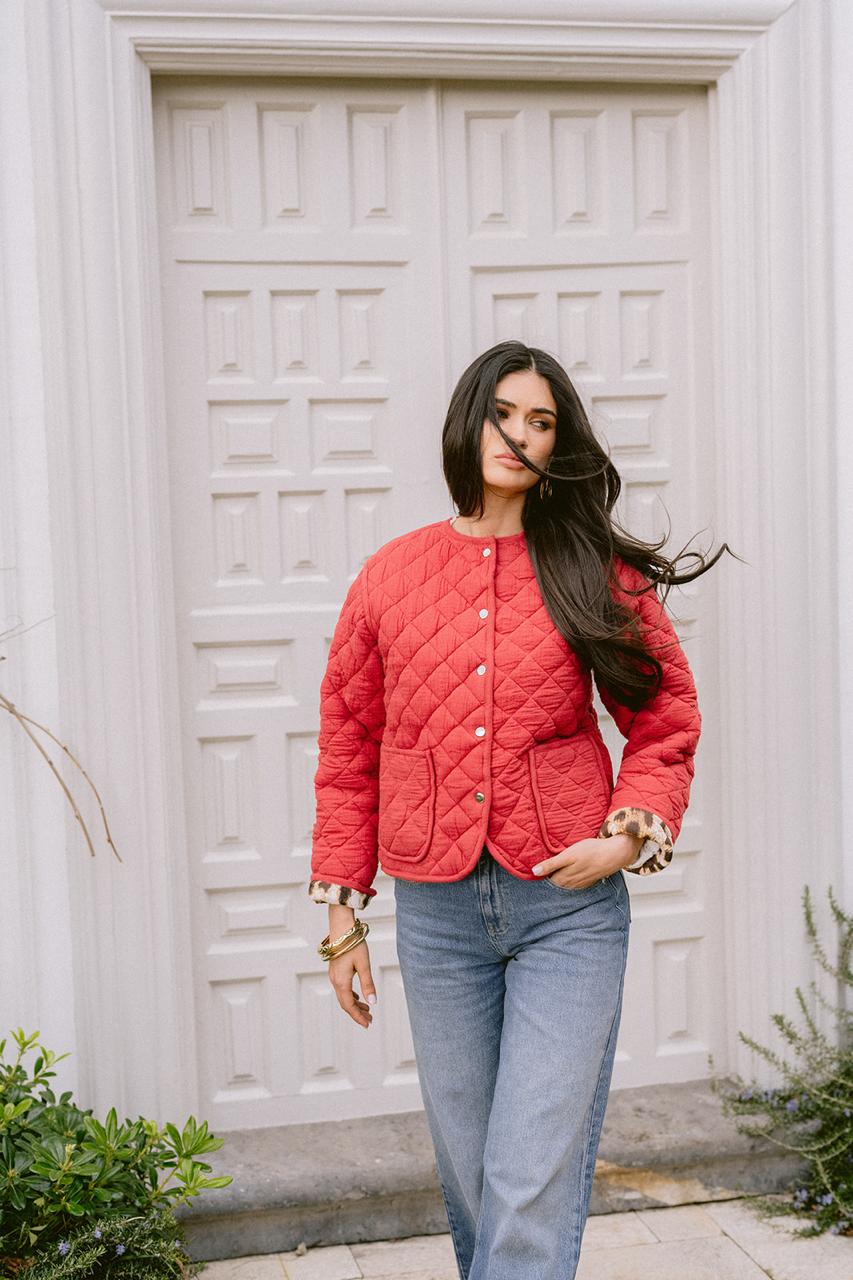Wild Essence Chaqueta Reversible Roja