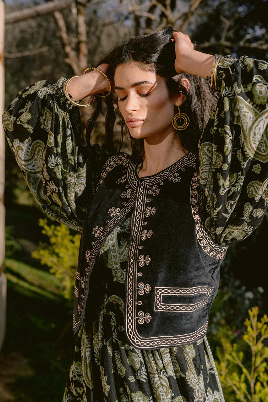 Cashmere Dream Green Chaleco