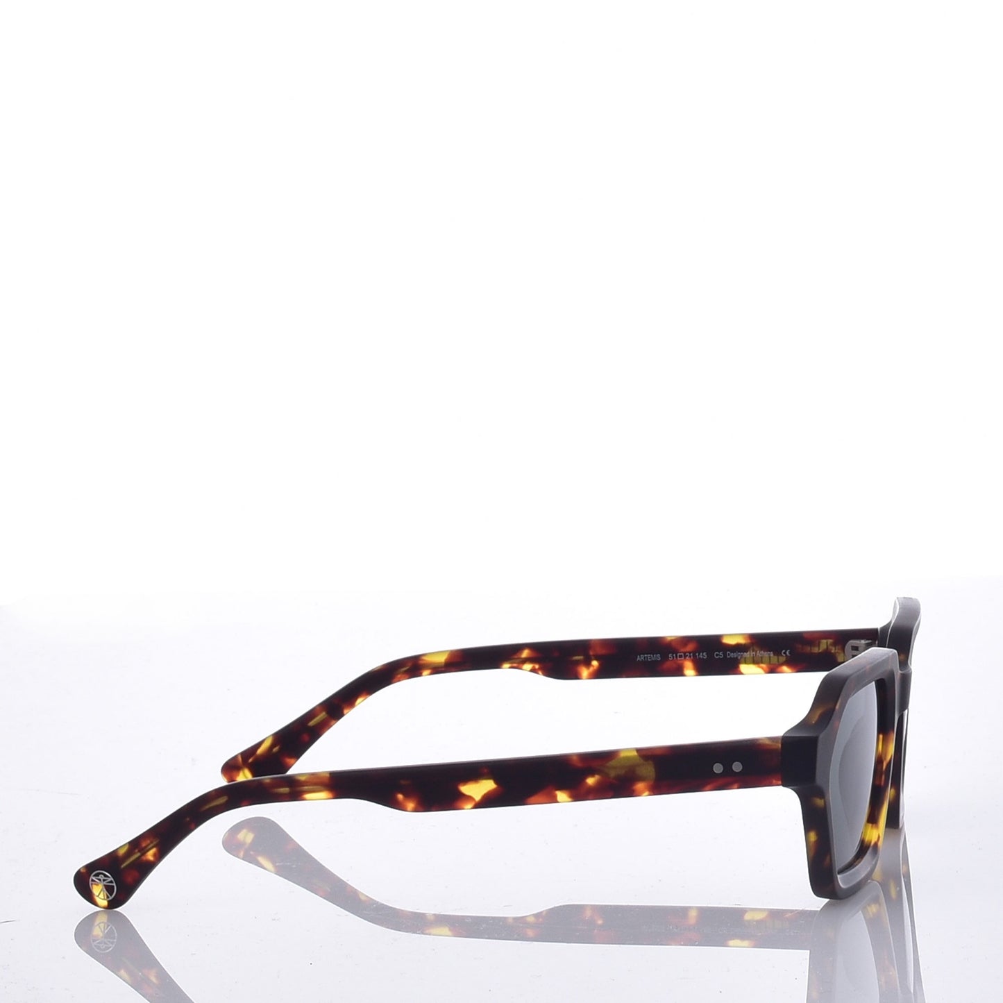 Morfi-Artemis Matte Tortoise with Green Lenses