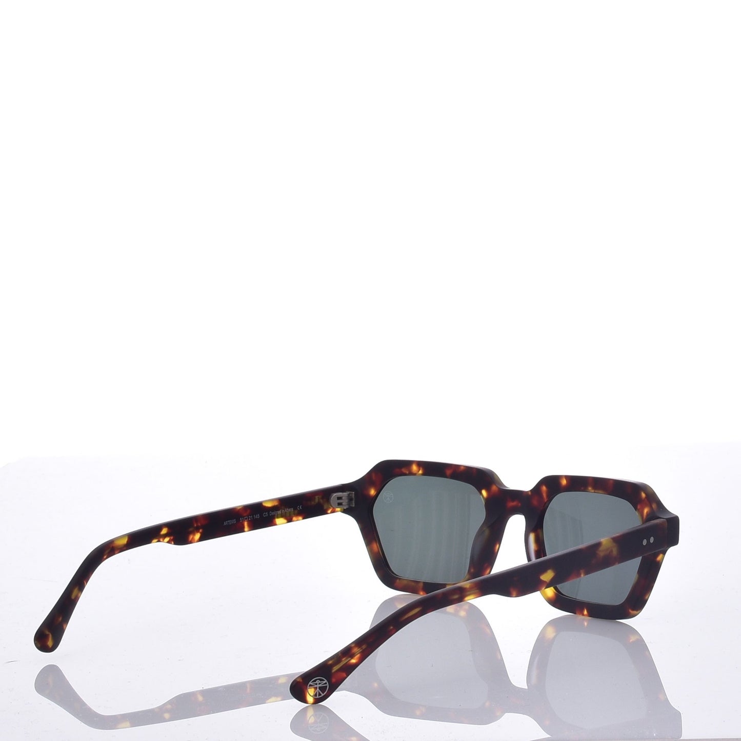 Morfi-Artemis Matte Tortoise with Green Lenses