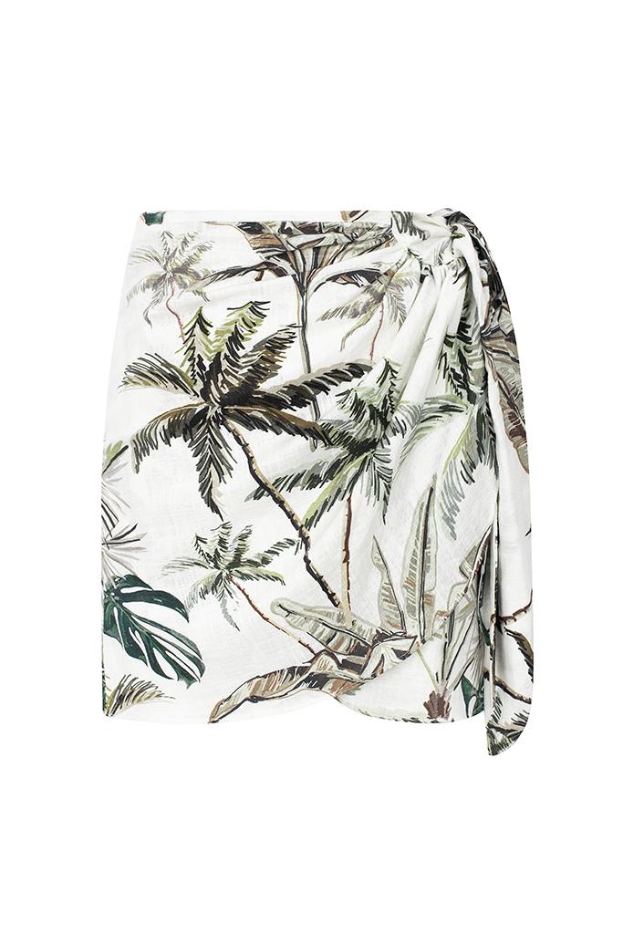 Short Skirt Catherine Tropical Green