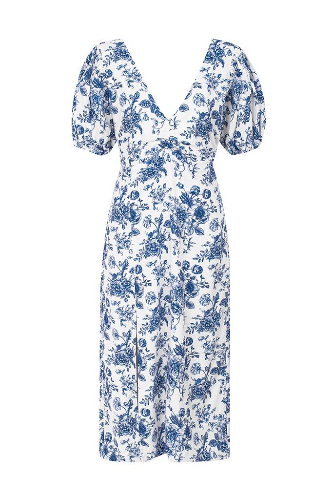 Valerie Blue Flowers Dress