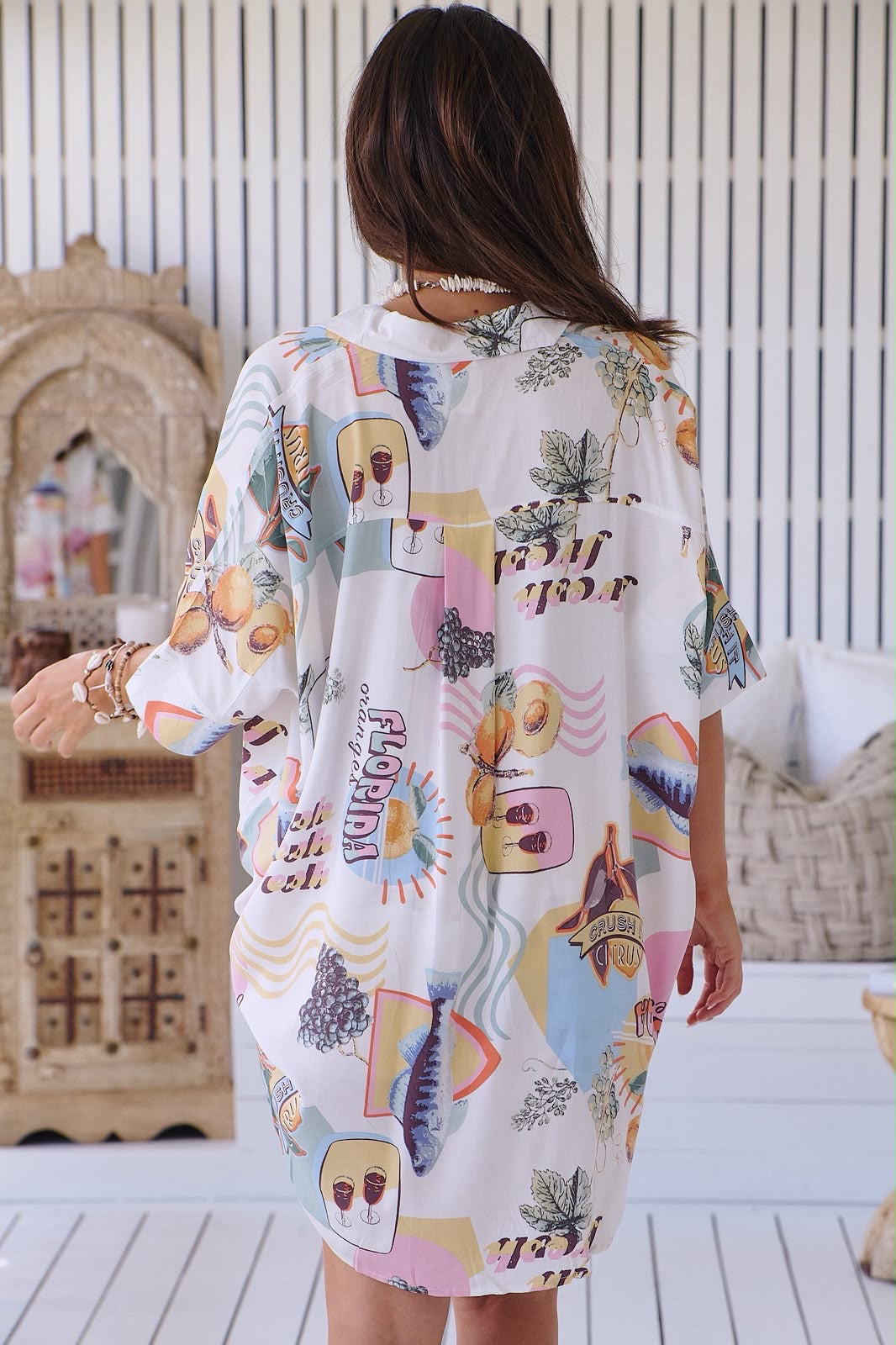 Florida Feels Print Shirt and shorts Set