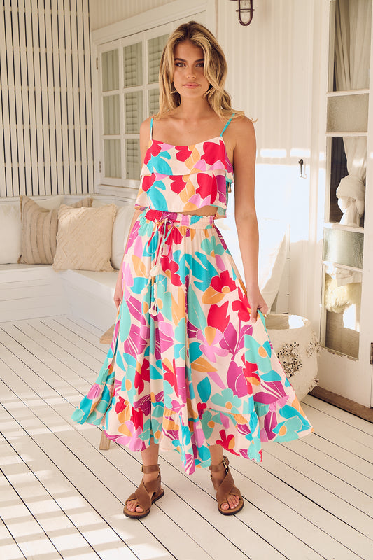 Ohanna Print Jordyn Skirt and Top Set