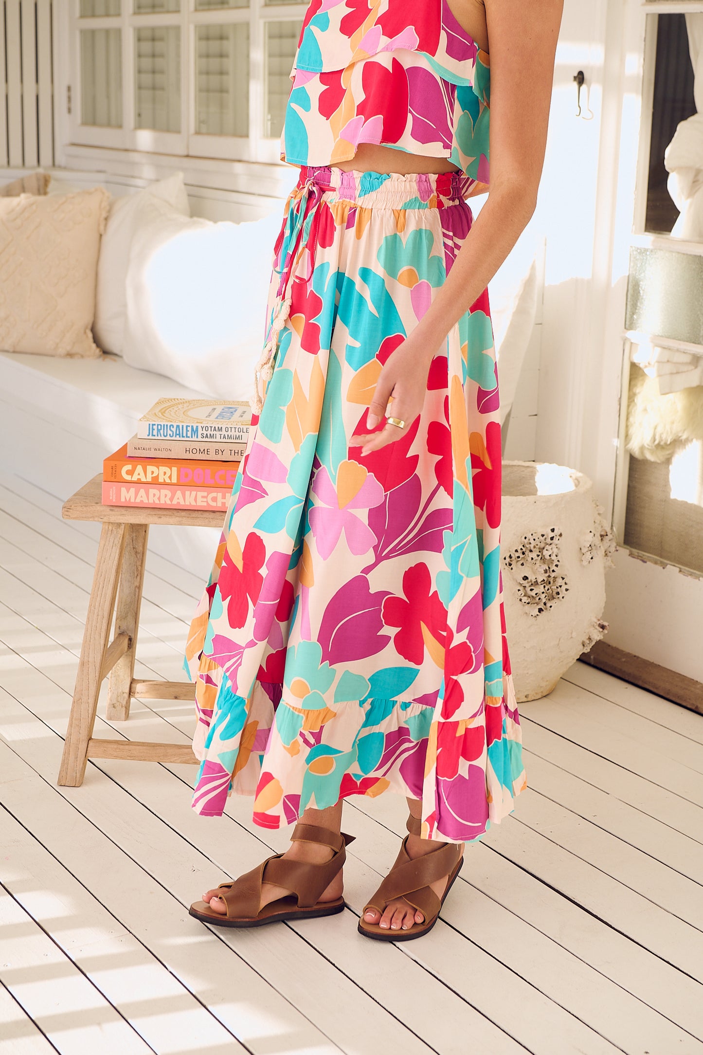 Ohanna Print Jordyn Skirt and Top Set