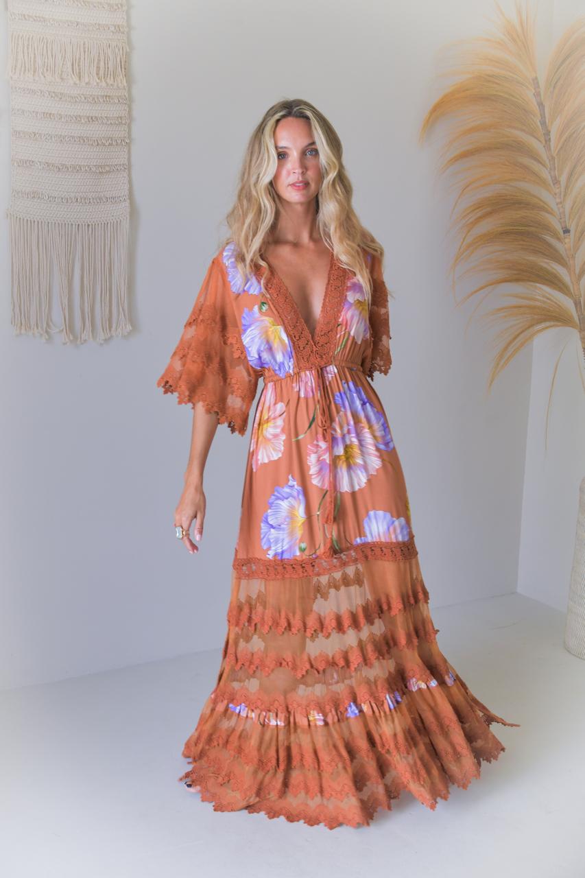 Serendipity Bungalow Floral Dress Maxi