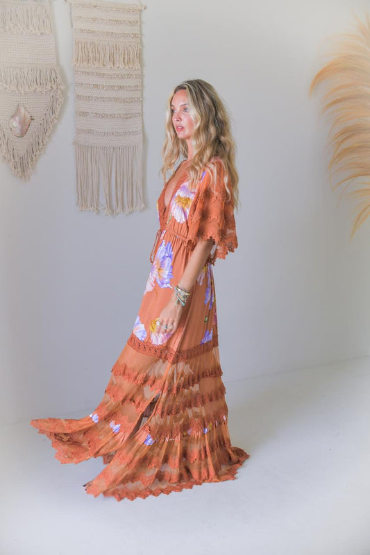 Serendipity Bungalow Floral Dress Maxi