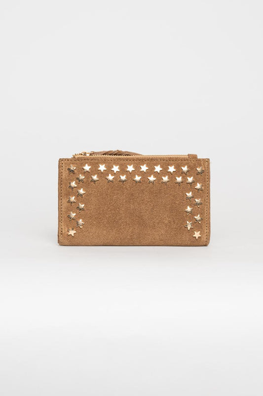 Cartera De Estrellas Beige