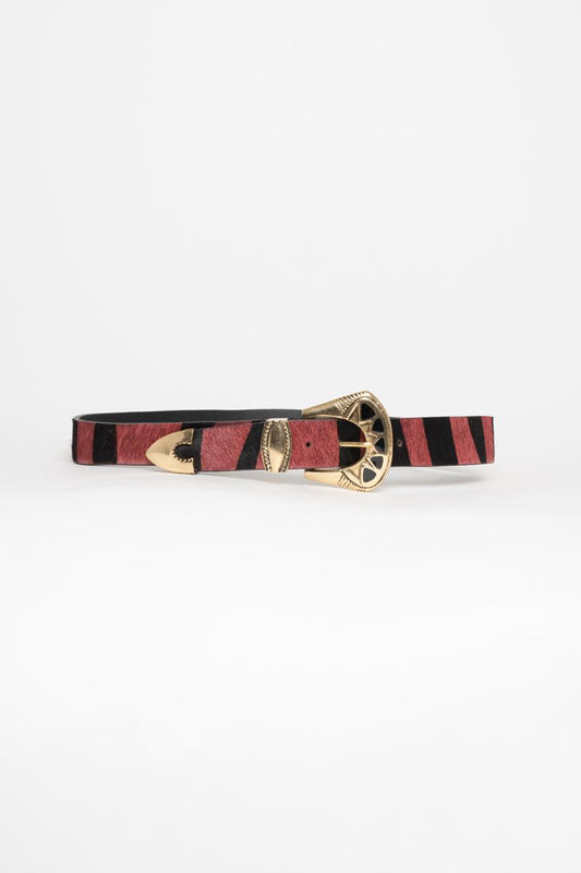 Zebra Belt Granate