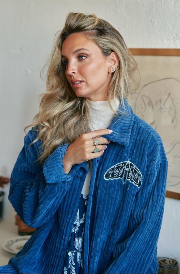 Texas Chord Navy Shirt Jacket